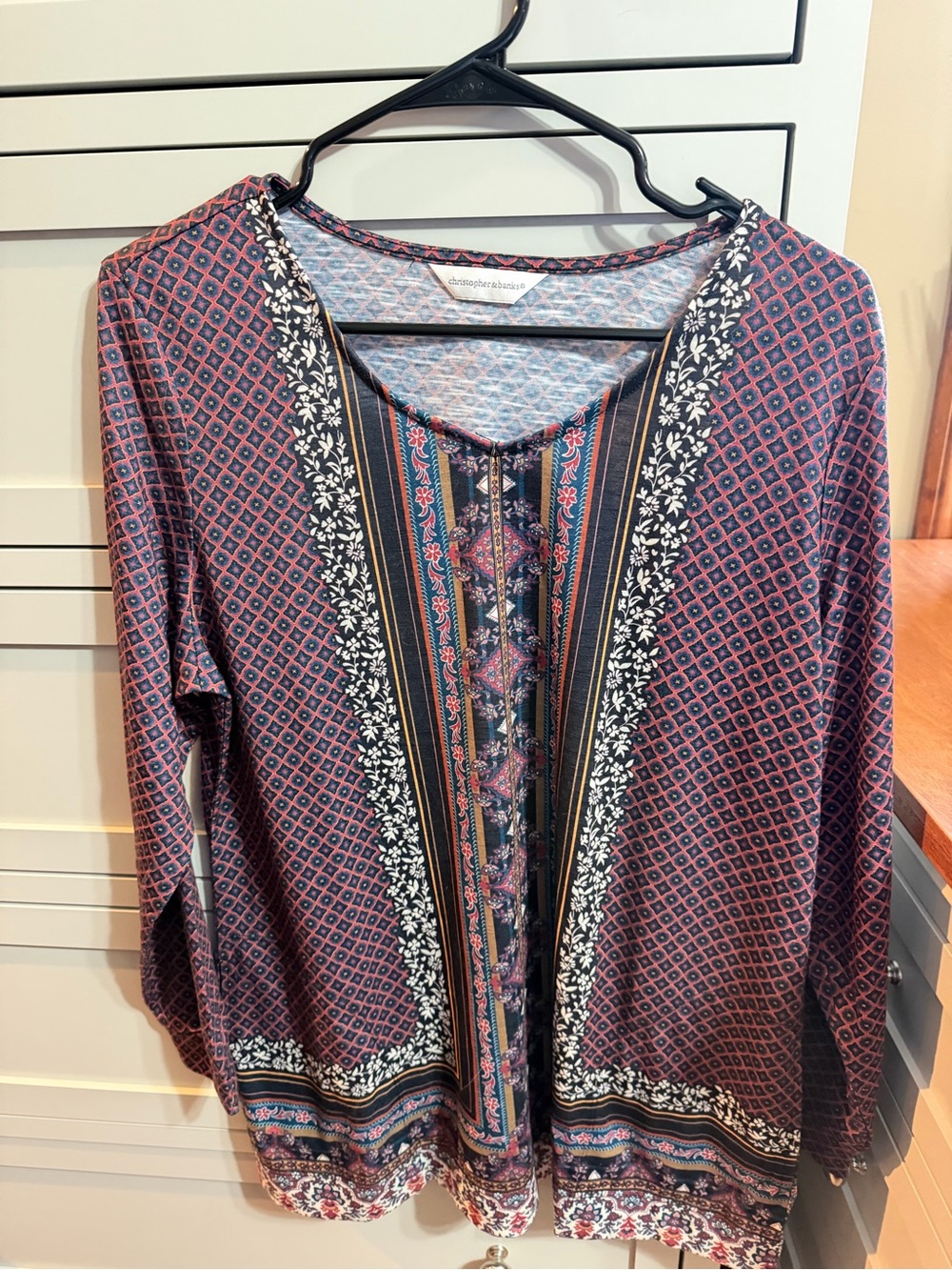 ✨ Christopher & Banks Boho Print Tunic Top